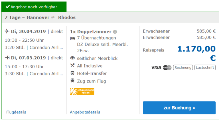 Zum begrenzten Angebot...