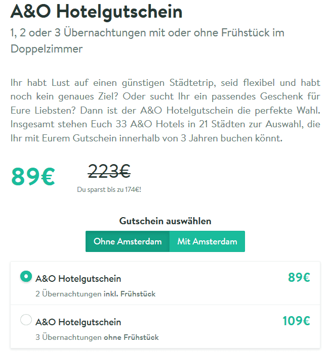 Zum begrenzten Angebot...