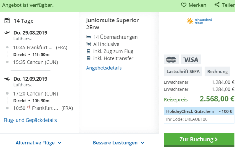 Zum begrenzten Angebot...