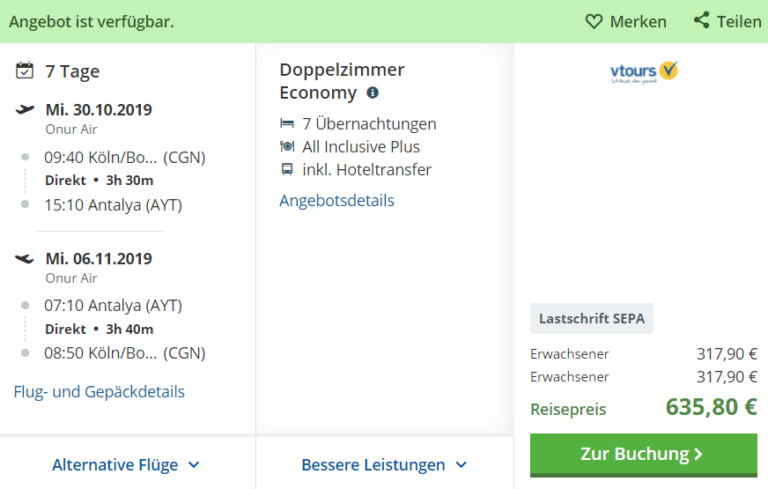 Zum begrenzten Angebot...