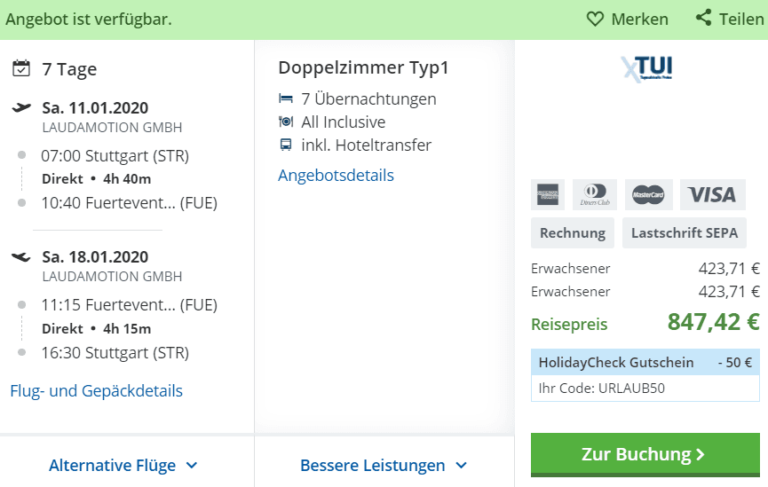 Zum begrenzten Angebot...