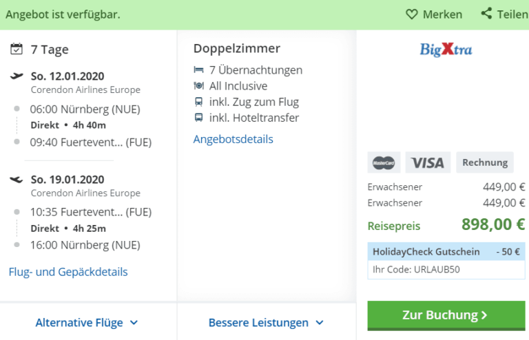 Zum begrenzten Angebot...