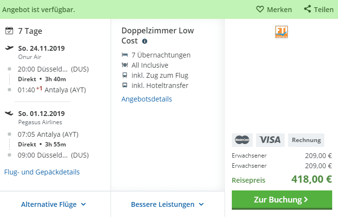 Zum begrenzten Angebot...